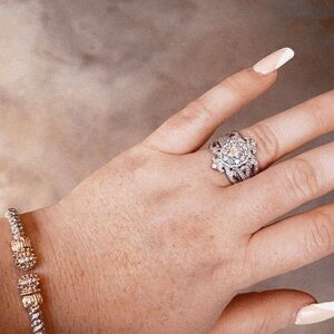 Zales Disney Belle Engagement Ring and Ring Enhancer.